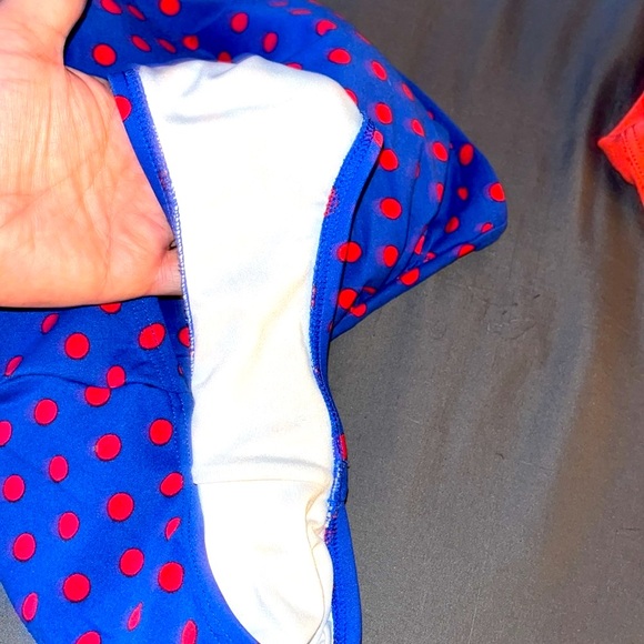 Worn DKNY swimsuit. Polka dot. Sz 14 NEW! Worn 2 days unwashed. - Picture 7 of 7